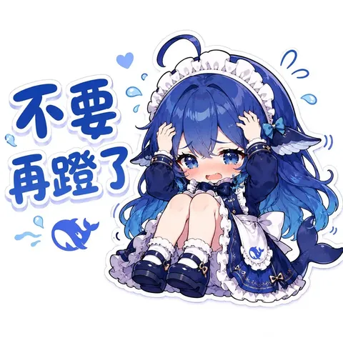鲸鱼娘抱头缩成一团：再蹬下去，深度思考要冒烟了