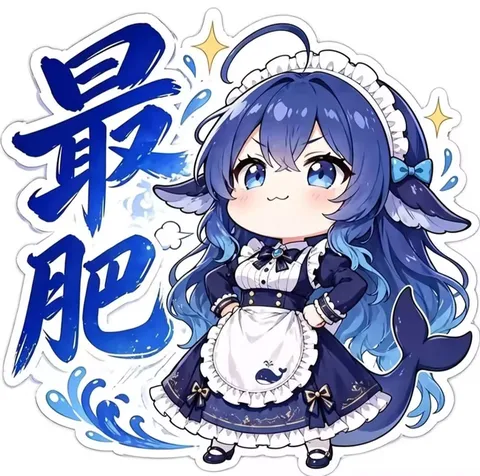 deepseek娘叉腰鼓着小脸，算力和气场一起膨胀了