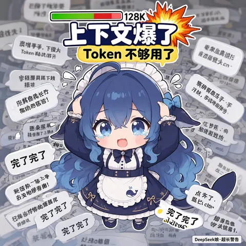 deepseek娘抱头掉泪，满屏需求把 Token 挤到破防